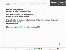 Tablet Screenshot of anneloric.fr
